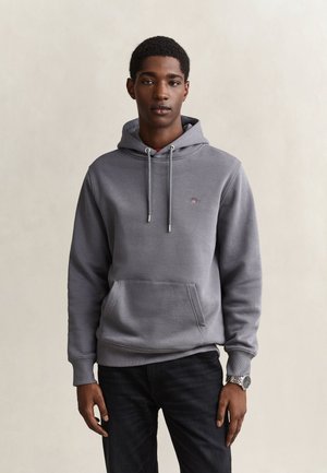 GANT, SHIELD  - Kapuzenpullover - grau mid grey