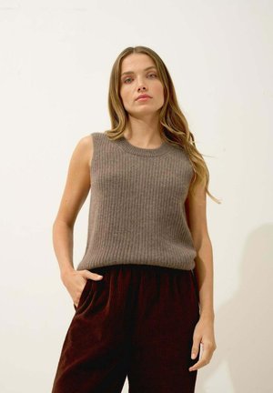 DAMPA CREW NECK  - Débardeur - heather taupe