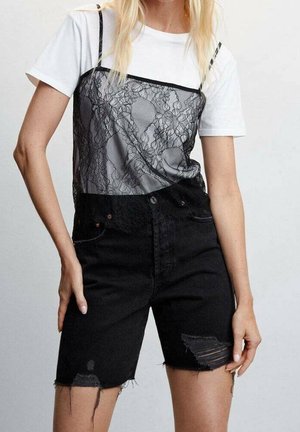 Jeansshort - black denim