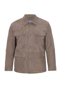 Jachetă piele - taupe grey