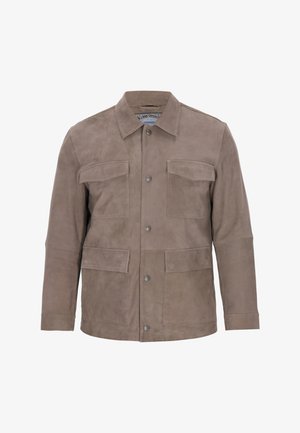 DreiMaster, Lederjacke - taupe grey