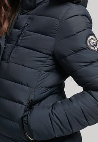 Superdry & Co HOODED PUFFER  - Winterjas - eclipse navy