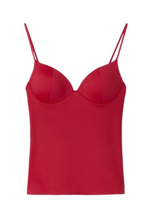 Stradivarius, CORSETRY-INSPIRED TOP - Débardeur - red