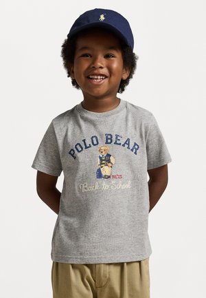 POLO BEAR COTTON JERSEY T-SHIRT - Nyomott mintás póló - andover heather
