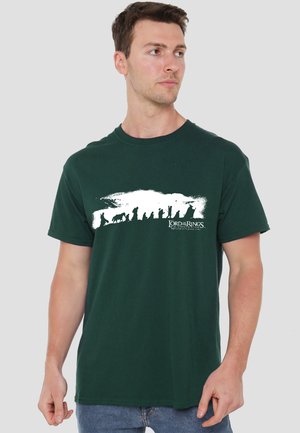 Cotton Soul, LOR THE FELLOWSHIP - Print T-shirt - dark green