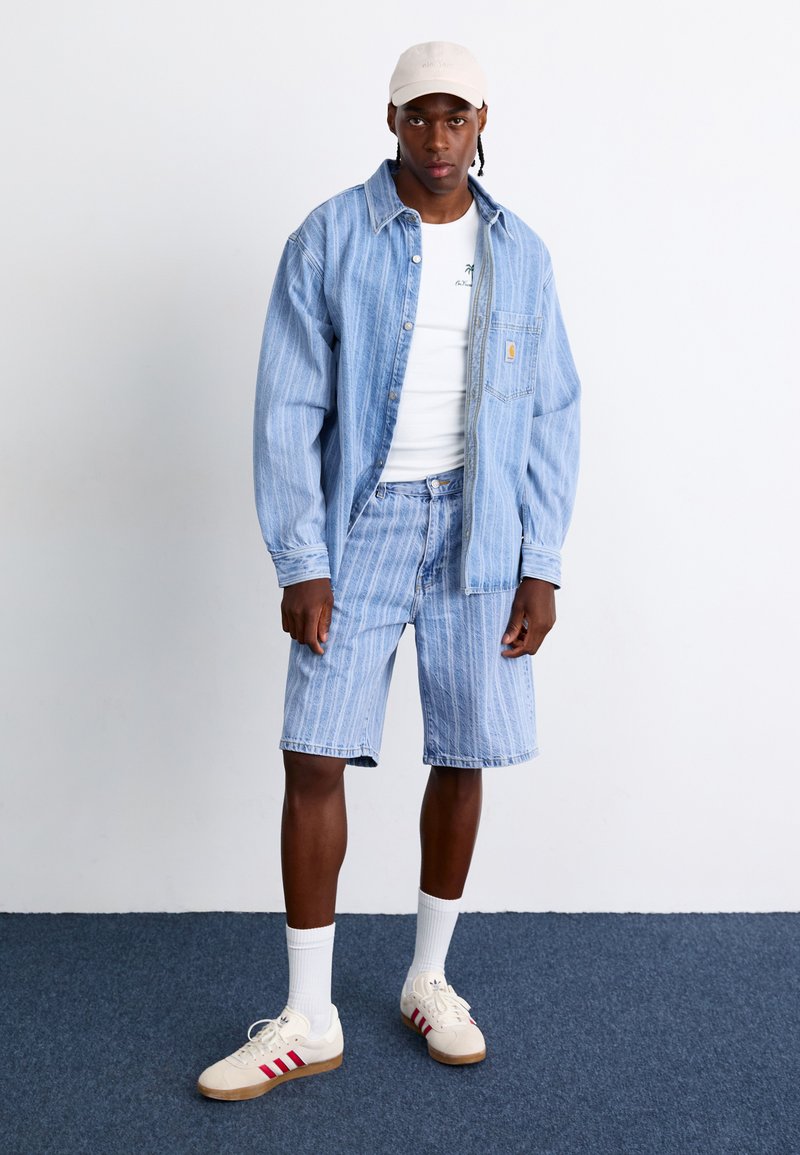 Carhartt WIP RYLAN - Džínové kraťasy - blue stone bleached