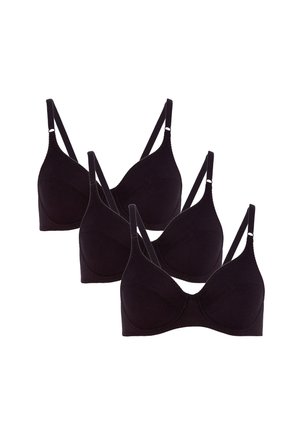 3-ER PACK - Underwired bra - schwarz