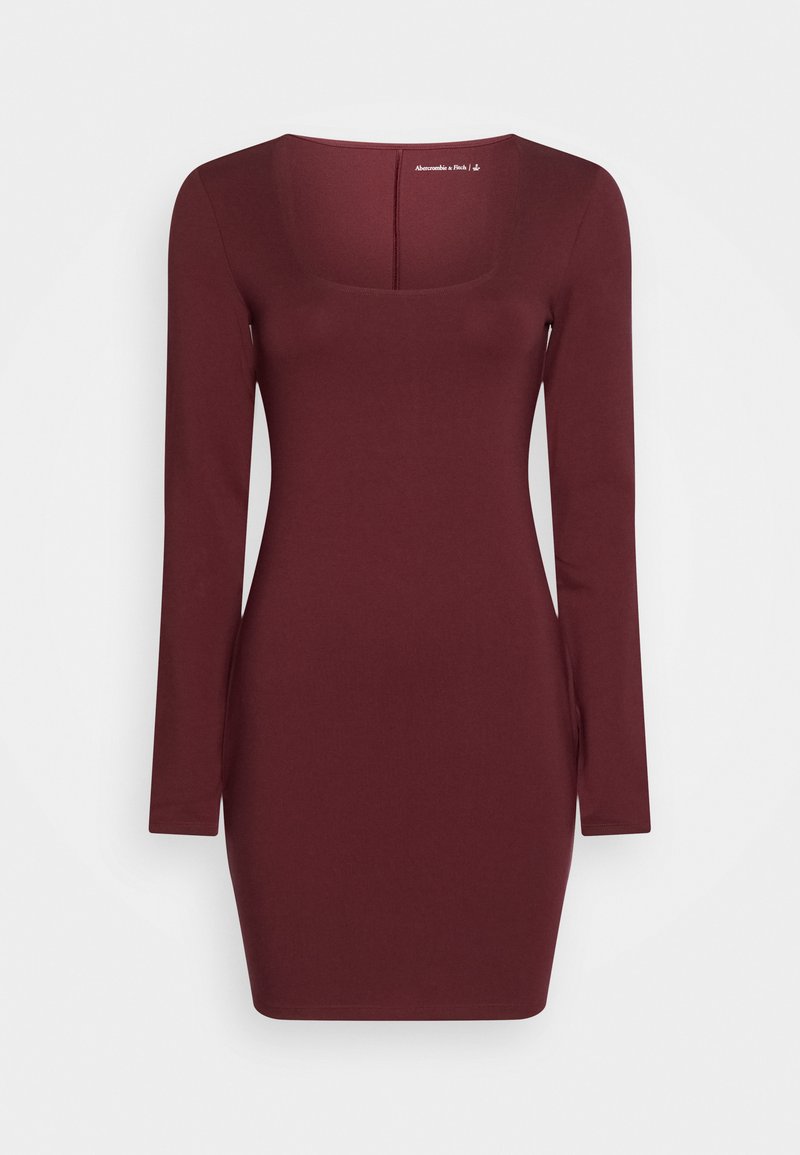 Abercrombie & Fitch SPLIT CUFF PONTE SHORT DRESS - Vestito di maglina - port royale