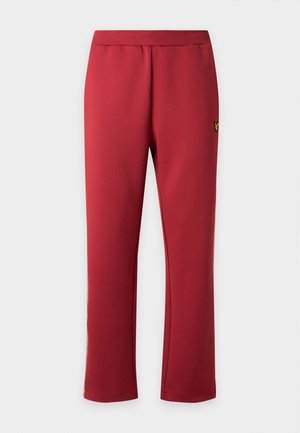 Lyle & Scott, CONTRAST TAPE TRACK PANTS - Долнище на анцуг - garnet