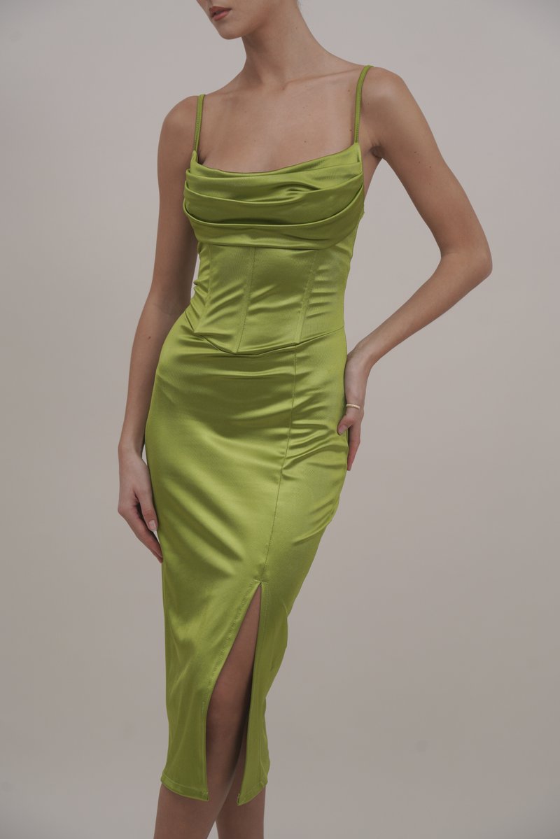 WAL G. CHRISTIAN MIDI - Jersey dress - new lime green/green - Zalando.ie WAL G. CHRISTIAN MIDI - Jersey dress - new lime green/green - Zalando.ie