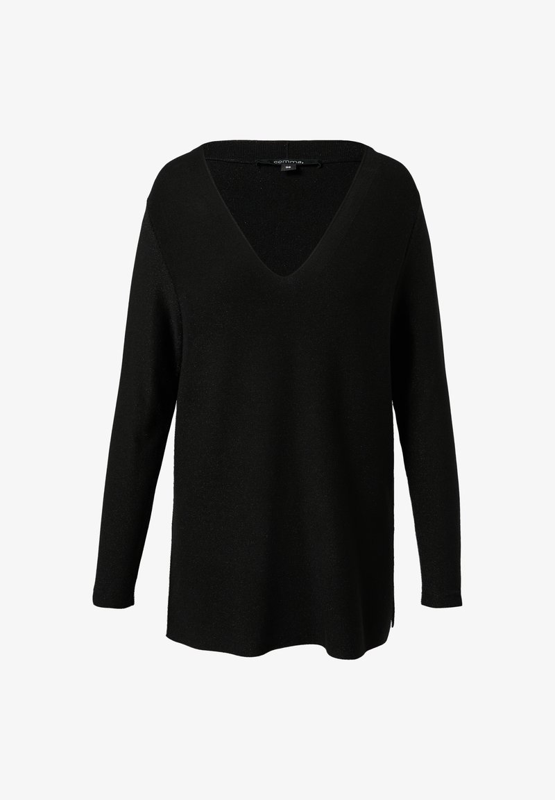 comma MIT SEITLICH GESCHLITZTEM SAUM Jumper schwarz/black