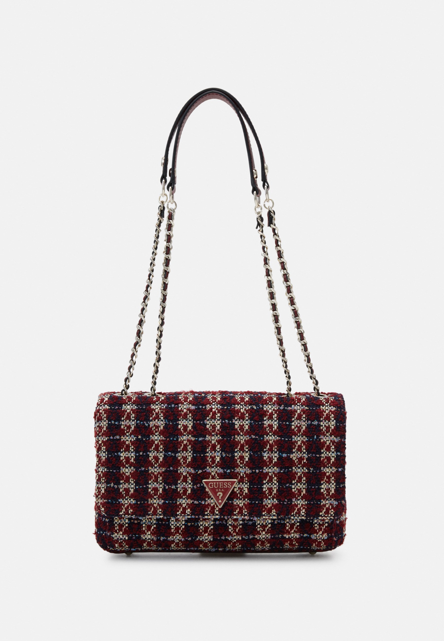 Guess Cessily Convertible Xbody Flap Across Body Bag Merlot Bordeaux Zalando De