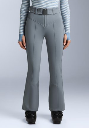 WATER-RESISTANT HIGH-RISE FLARE STRETCH SKI - Skijaške hlače - blue-grey