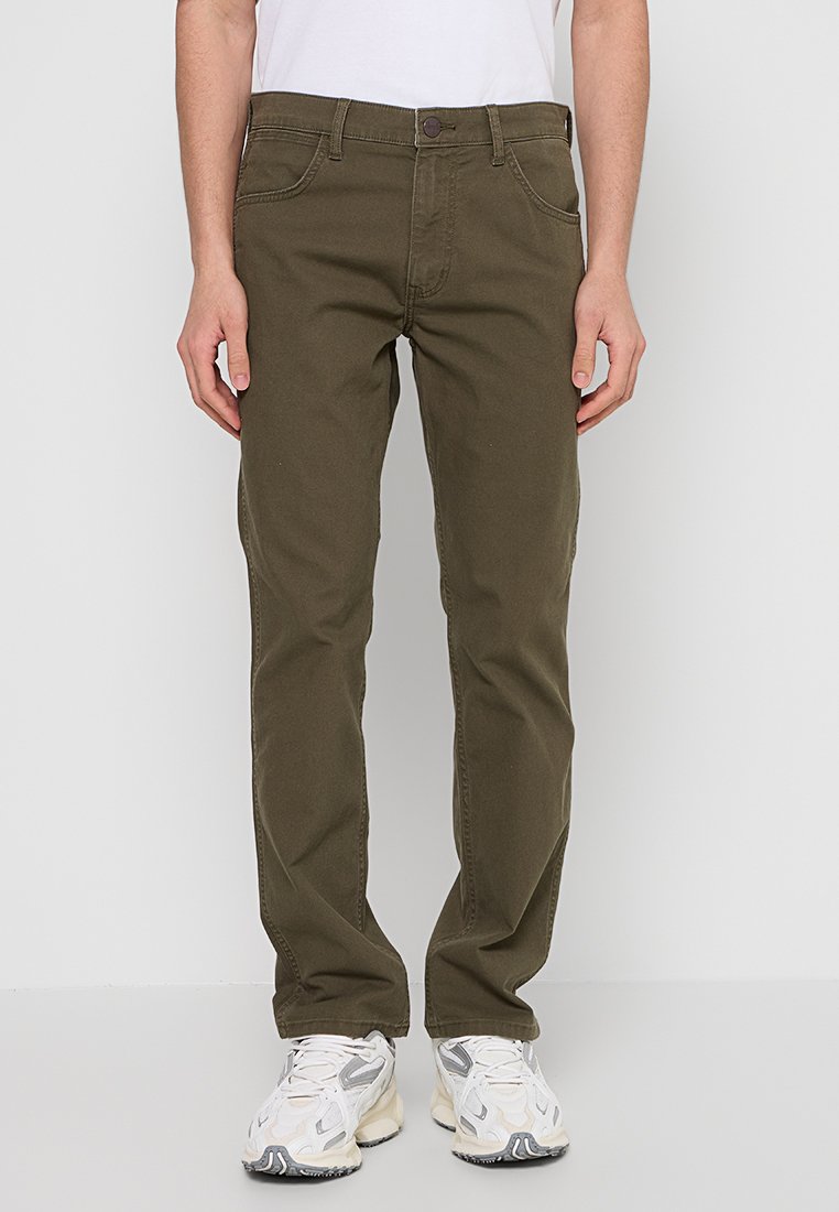 Wrangler Straight leg jeans olijfgroen Wrangler Straight leg jeans olijfgroen