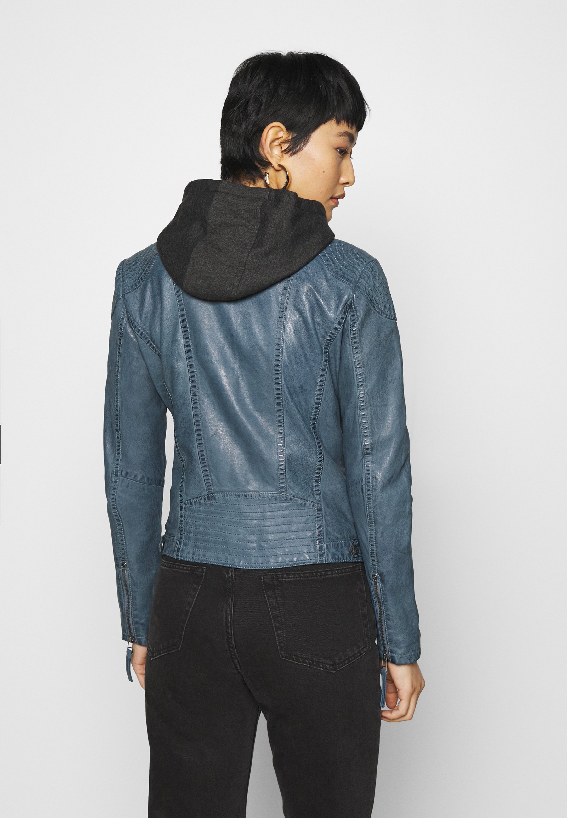 Gipsy CACEY - Leather jacket - denim 