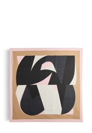 ONE SIZE SOFT TOUCH ARTISTIC PRINT SQUARE - Foulard - coral blush