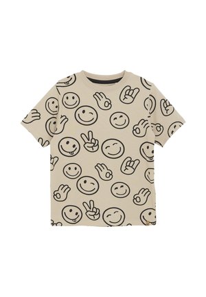 SHORT SLEEVES ALL OVER PRINT - T-shirt med print - oxford tan