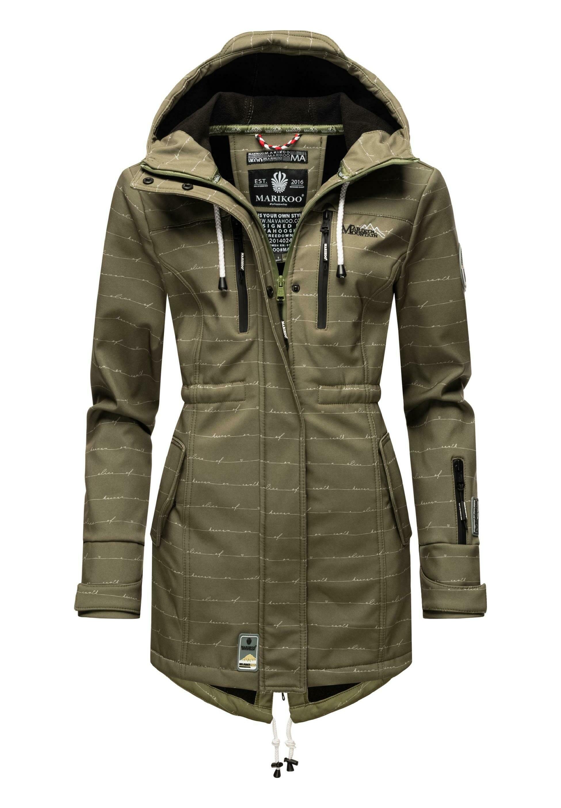 Marikoo Leichte Jacke Oliv Damen Marikoo Baumwoll Parka Sommer