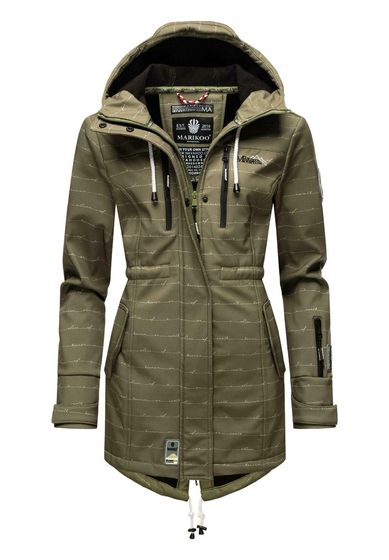 Marikoo - ZIMTZICKE - Parka - olive lines, Enlarge