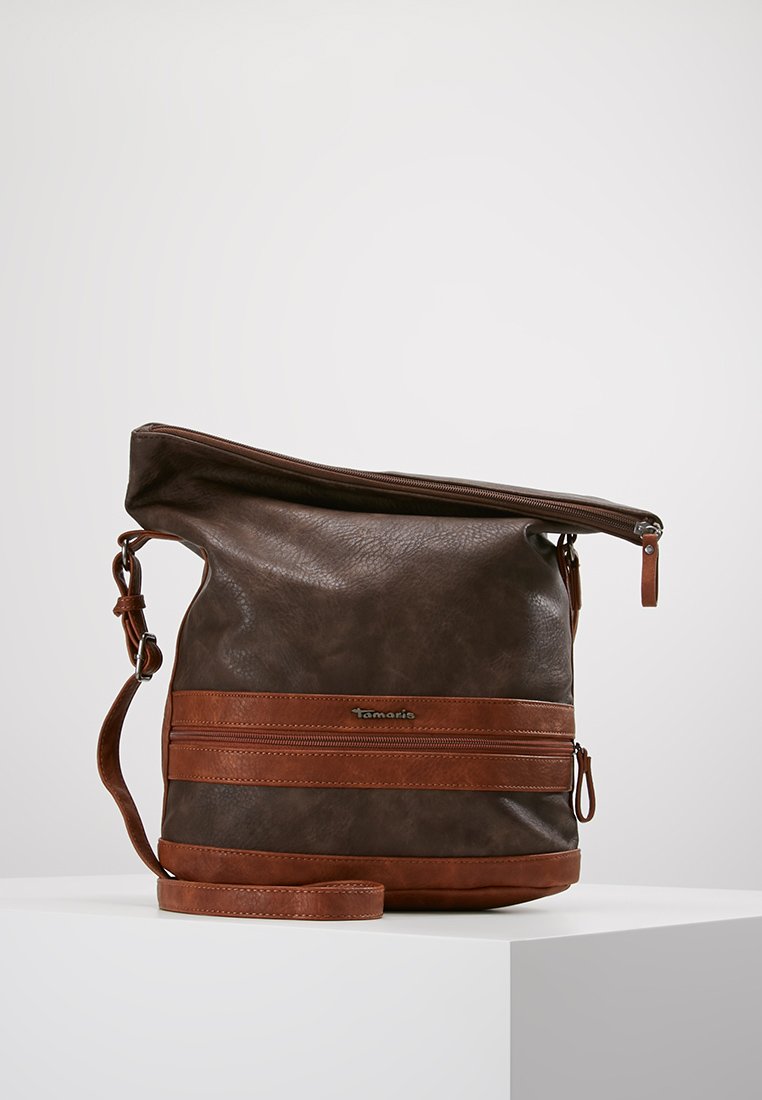 Tamaris SMIRNE HOBO BAG Skulderveske dark brown comb Tamaris SMIRNE HOBO BAG Skulderveske dark brown comb