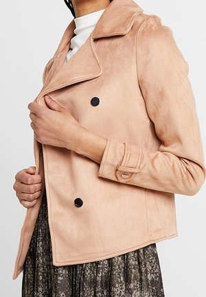 Imitatieleren jas - camel