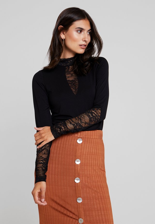 BLOUSE - Topper langermet - black