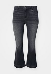 ONLY Carmakoma CARWILLY - Platėjantys džinsai - black denim