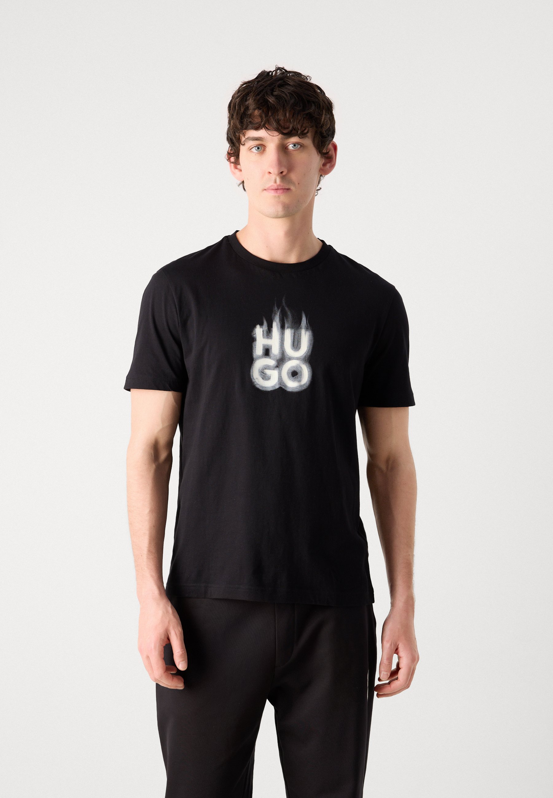 HUGO DALAYER - Print T-shirt - black - Zalando