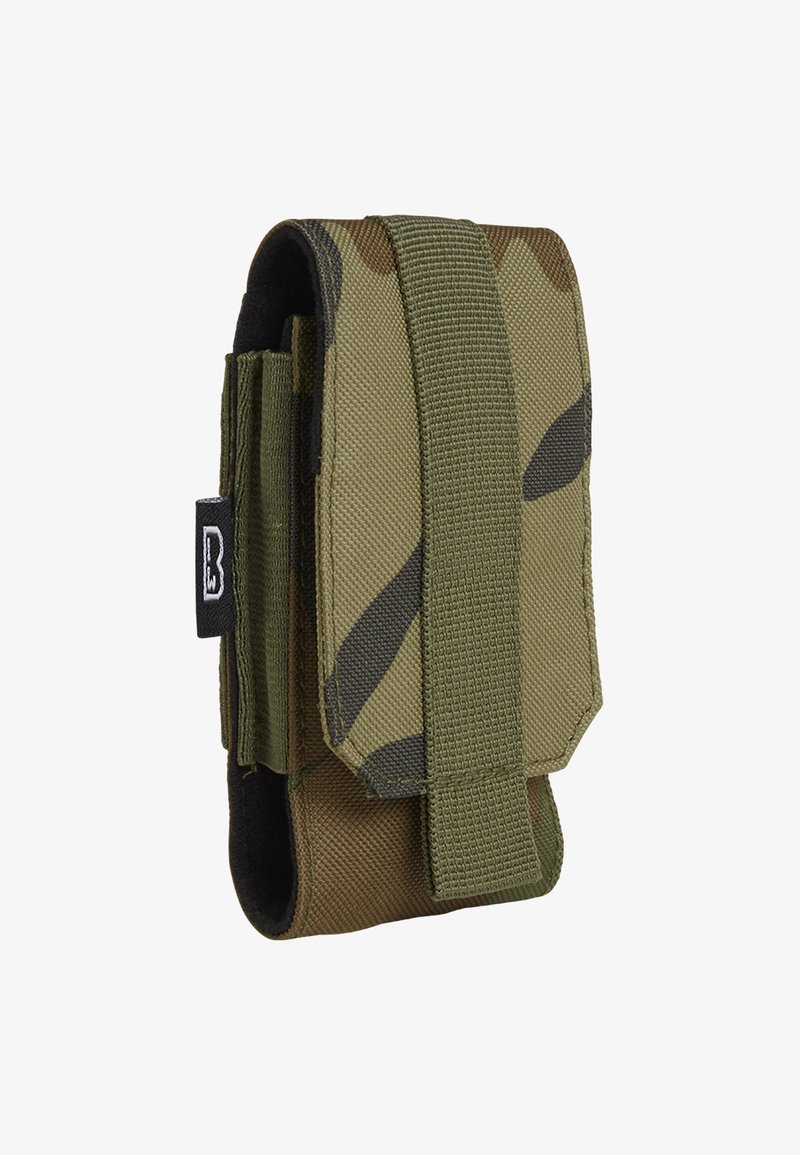 Kāpelēšanas raksta taktiskā soma zaļā un brūnā kanvas materiālā, ar drošu vāka aizdari un sānu siksnu pievienošanai. Izturīga un viegla.