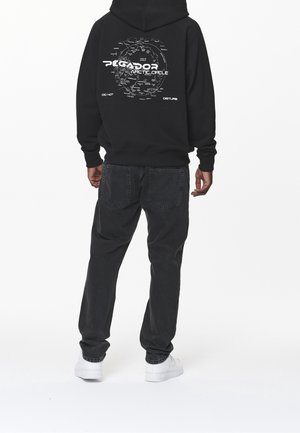Sweater met rits - black