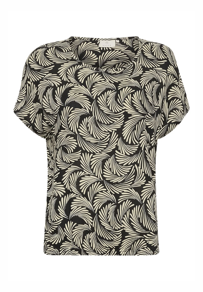 Kaffe T-shirt print zwart