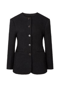CAROL FITTED ROUND NECK BLAZER - Blazer - black