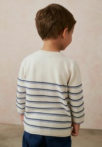 Next HENLEY STRIPE REGULAR FIT - Jersey de punto - ecru cream