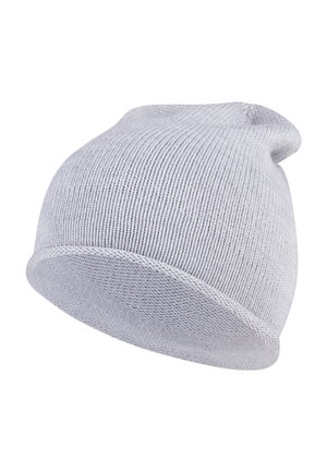 Sterntaler, STRICKMÜTZE MIT ROLLRAND UNISEX - Beanie - silber melange