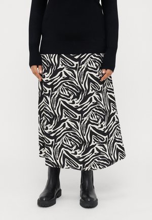 CARGRAPHIE LONG SKIRT - A-line skjørt - black