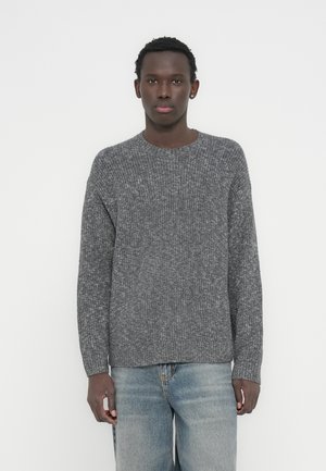 FLECK CREW ESSENTIAL SWEATER - Πουλόβερ - dark grey