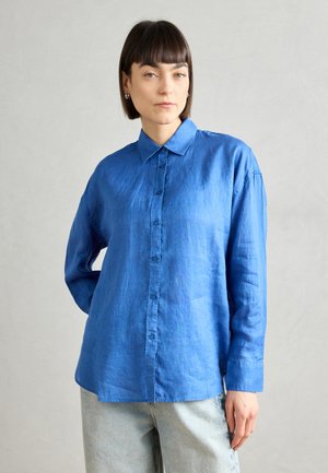 Ecoalf SHIRT WOMAN - Button-down blouse - mediterranean blue