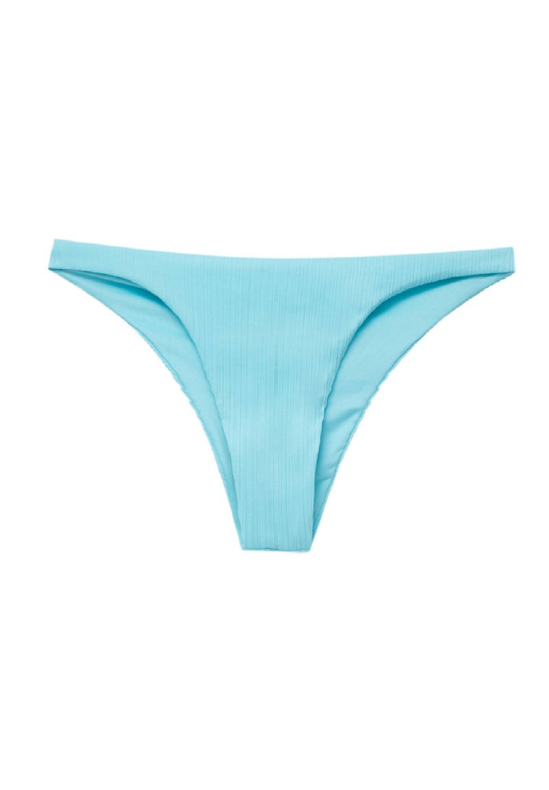PULL&BEAR TEXTURED Bikini bottoms turquoise Zalando.de