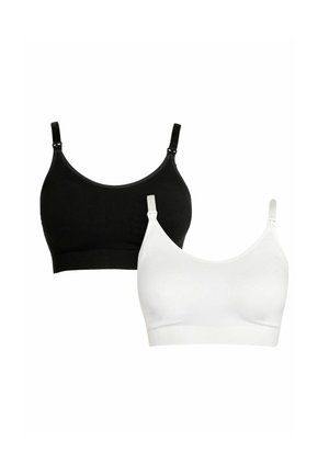 2-PACK  - Podprsenka bez kostíc - black and white