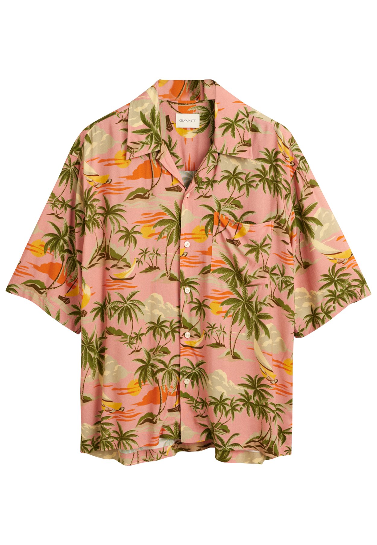 RELAXED FIT HAWAIIAN SHORT SLEEVE 