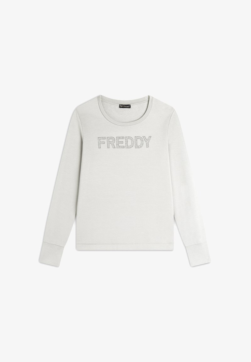 Freddy GIROCOLLO DA CON LOGO STRASS - Felpa - bianco
