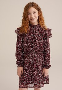 WE Fashion Košilové šaty - black