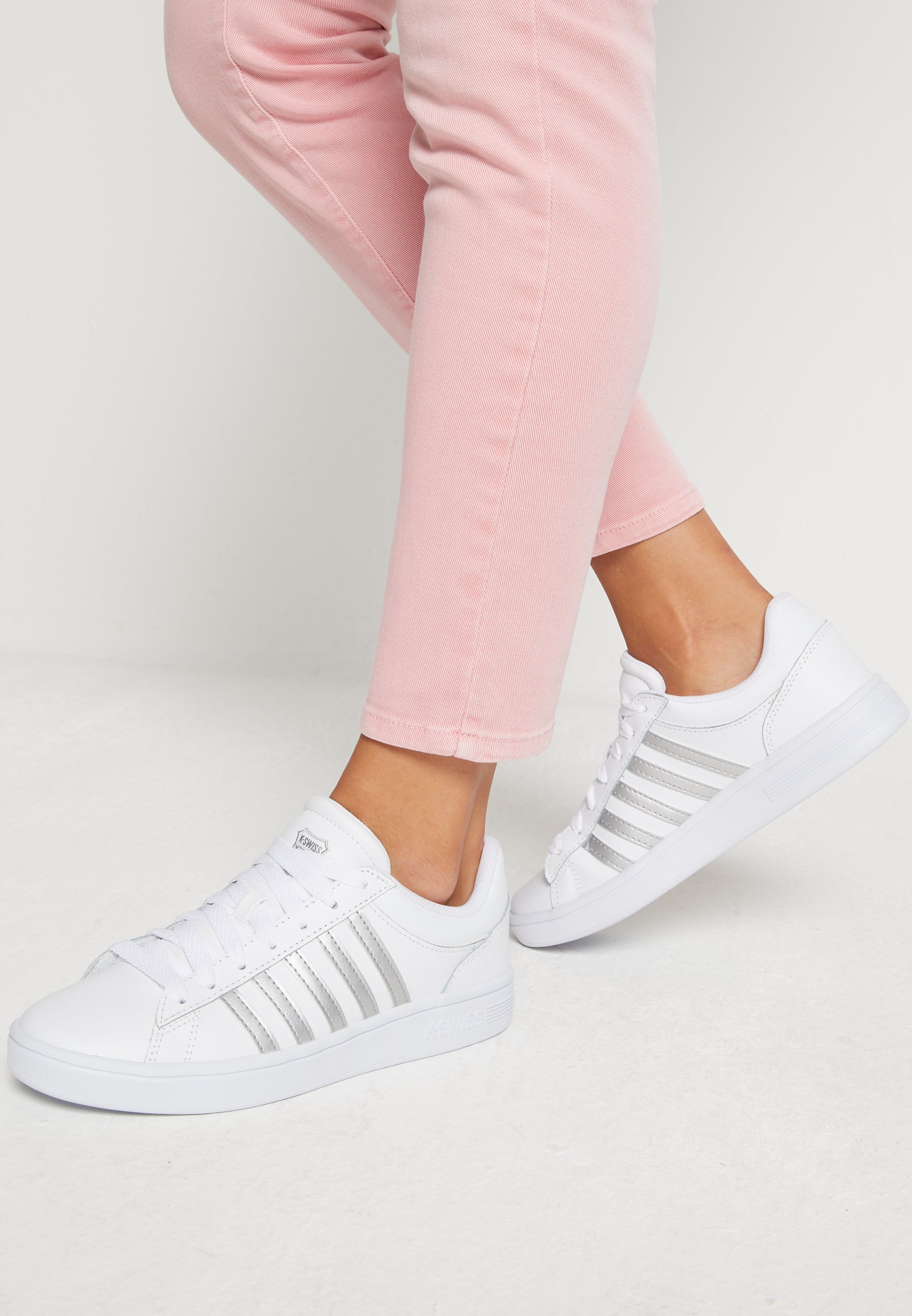 K SWISS COURT WINSTON Joggesko white Zalando.no K SWISS COURT WINSTON Joggesko whiteyarrow Zalando.no