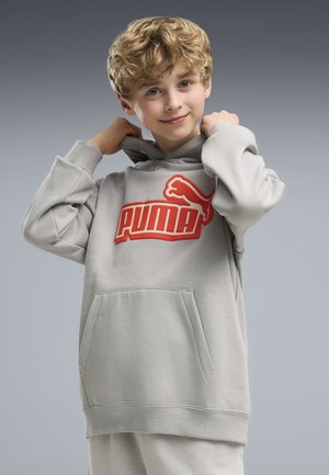 Puma, ESSENTIALS LOGO LAB RELAXED HOODIE - Felpa con cappuccio - gray echo