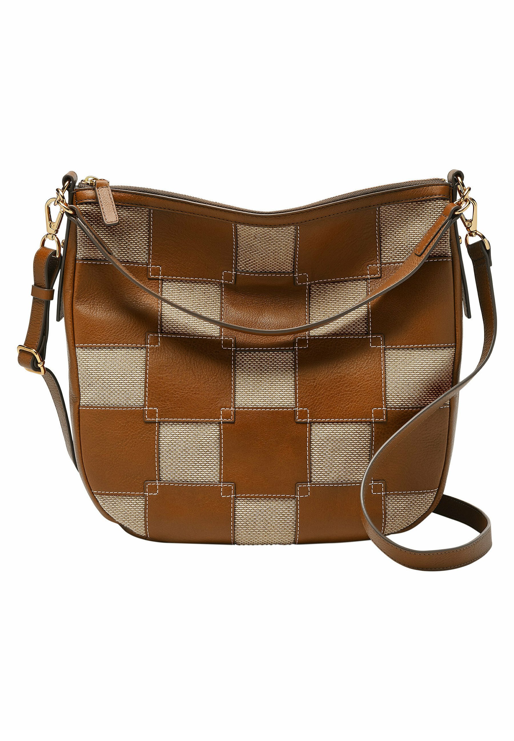 Sac à Main Femme FOSSIL En Cuir Bleu - Taille Moyenne, Bandoulière - Occasion - Ref. SF01/3/7-20M
