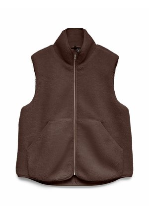 Vero Moda, TEDDYFELL WESTE VMJOSEFINE WESTE - Veste sans manches - chocolate brown