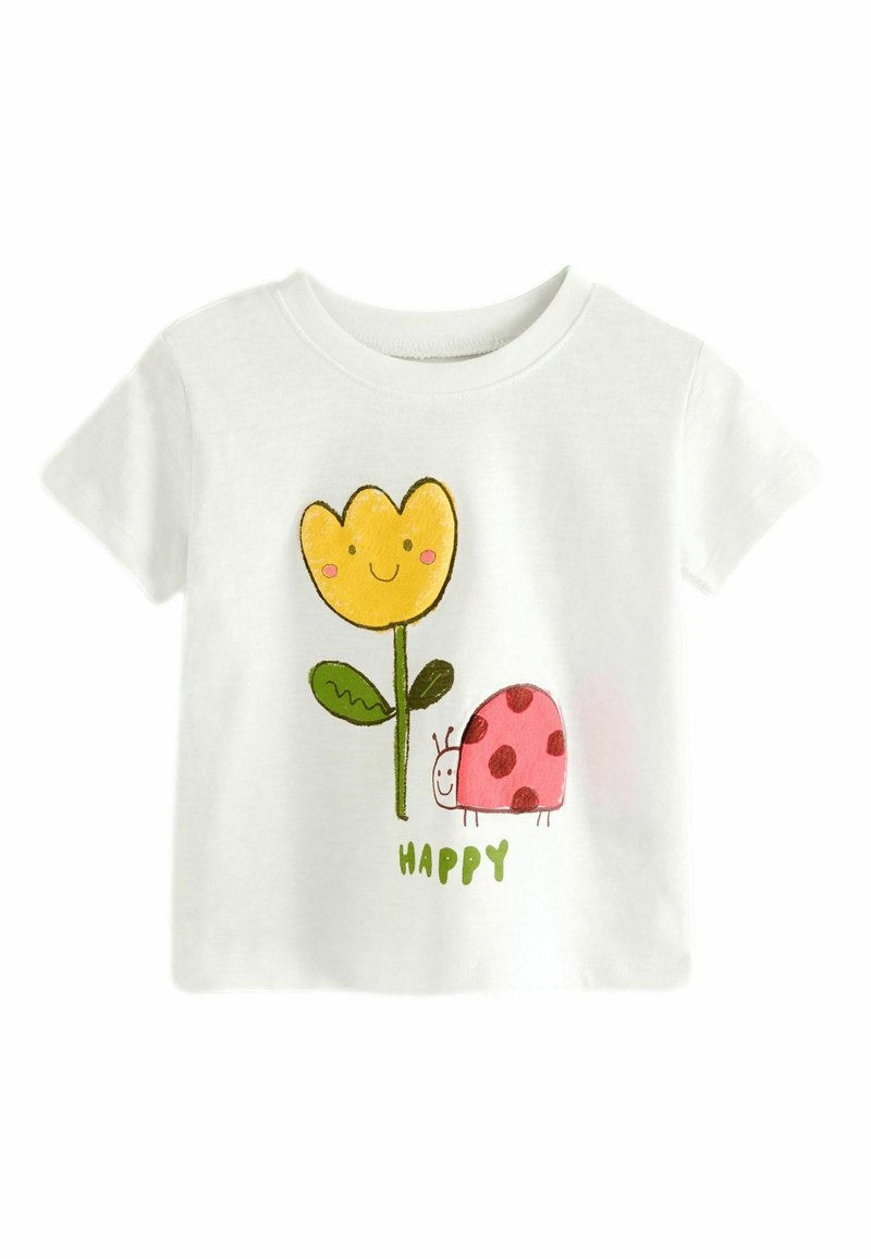 Next SHORT SLEEVE  REGULAR FIT - Tricou cu imprimeu - white ladybird character