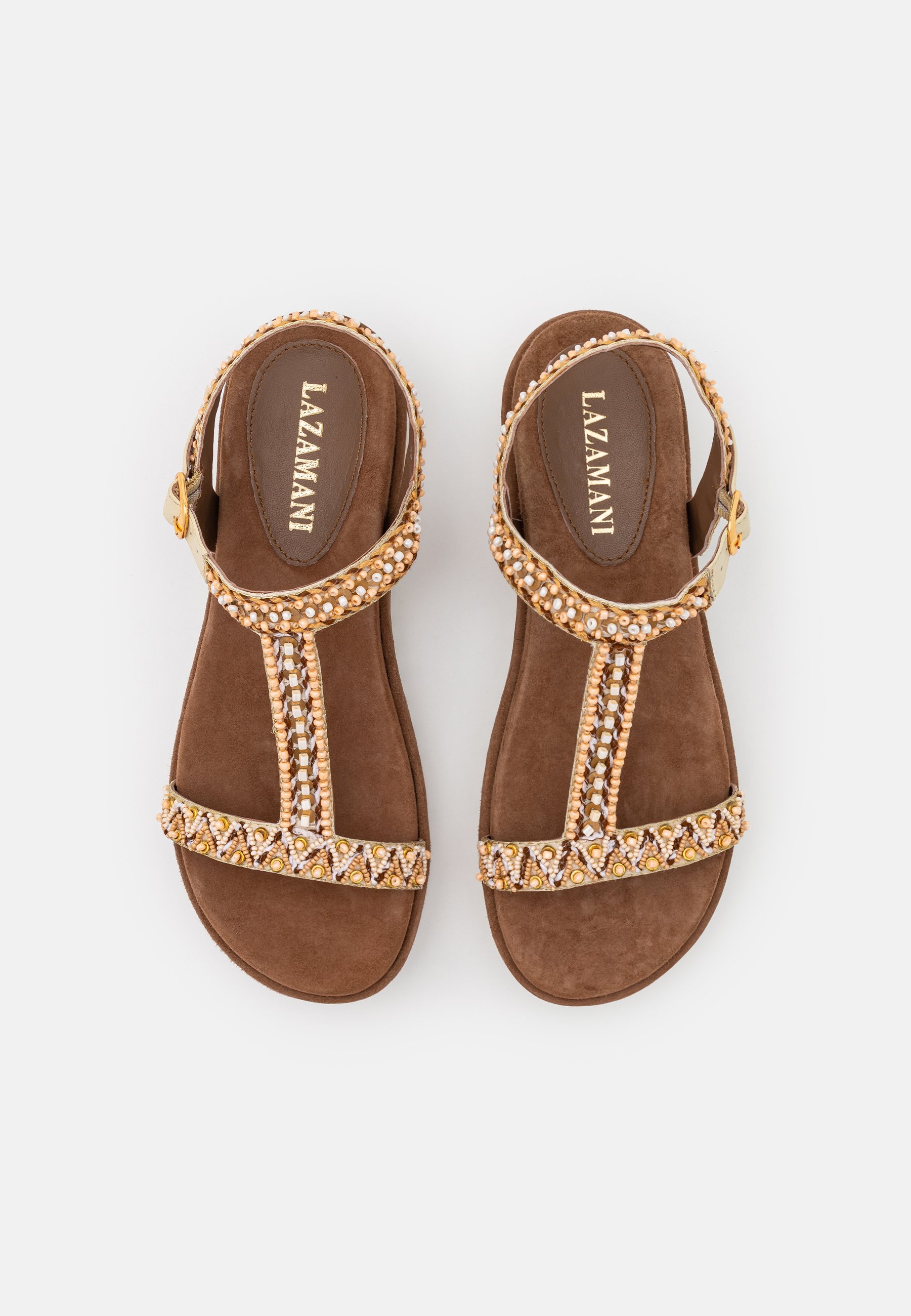 Lazamani Sandalen met plateauzool - off-white/crème - Zalando.be