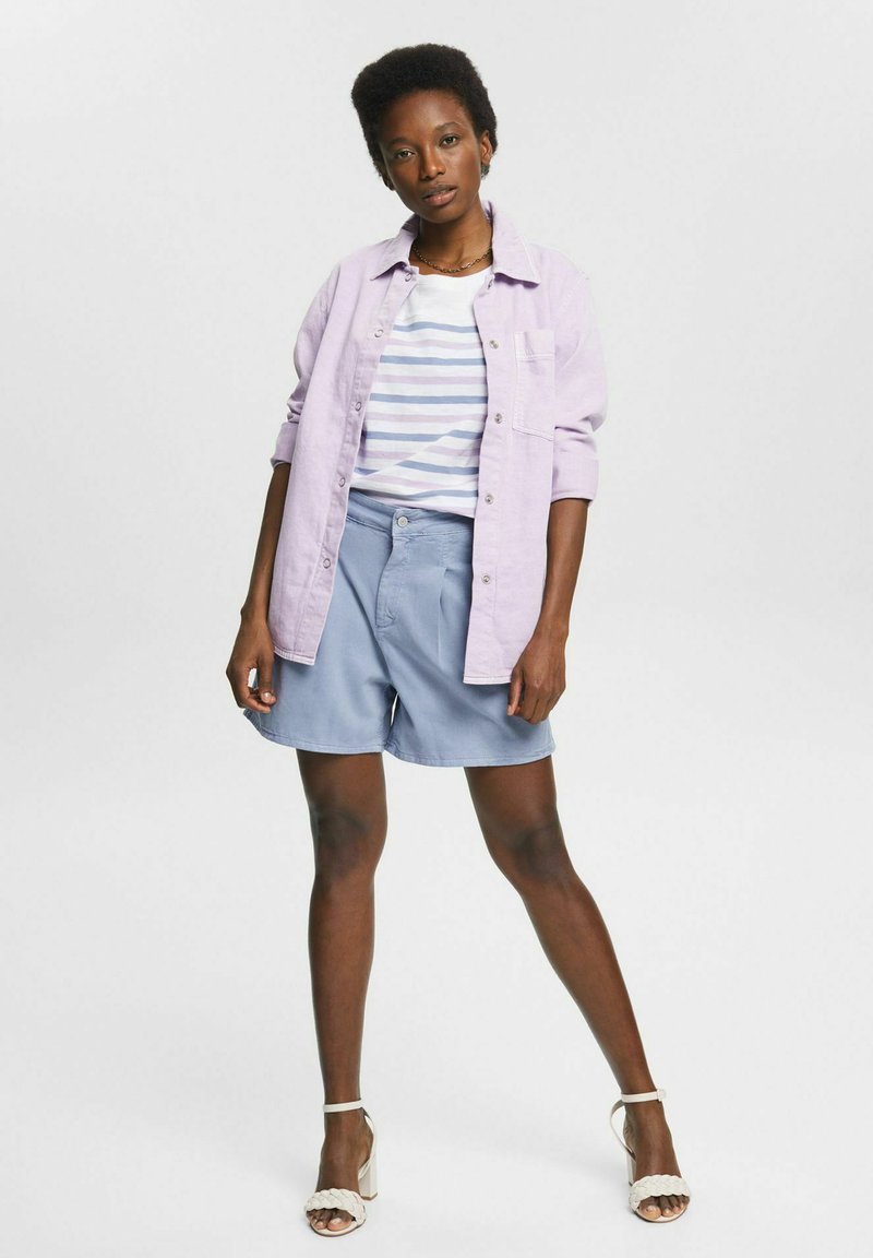 Damen T-Shirts | Esprit MIT STREIFENMUSTER T-Shirt print lilac/rosa - LR55831 Damen T-Shirts | Esprit MIT STREIFENMUSTER T-Shirt print lilac/rosa - LR55831