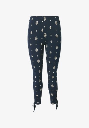 Ulla Popken, RHOMBES PRINT GATHERED - Legging - marine